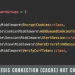 laravel redis connection [cache] not configured.